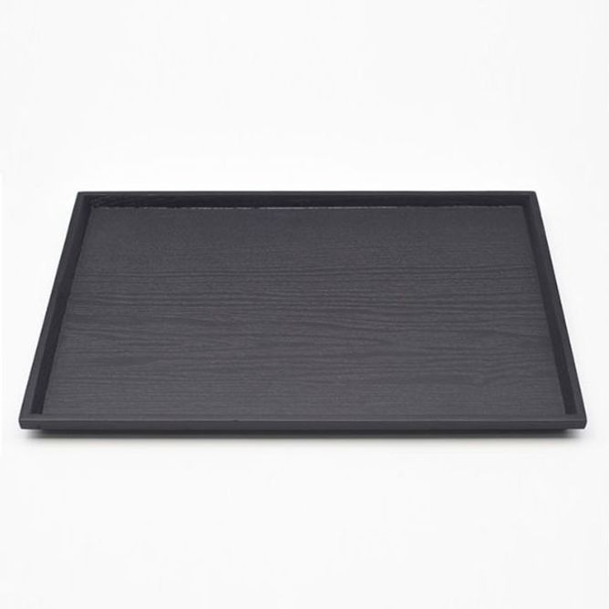 우드 쟁반 가정 카페 나무 트레이 쟁반 소 38x26cm - 온채널