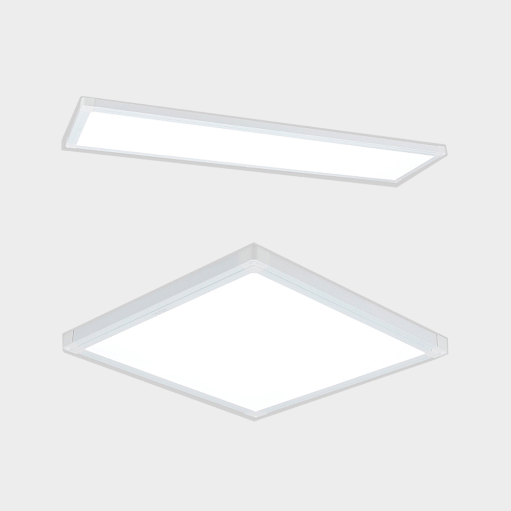 LED 평판등 무타공 뉴심플 직하 V2 50W 주광 면조명 엣지등 - 온채널