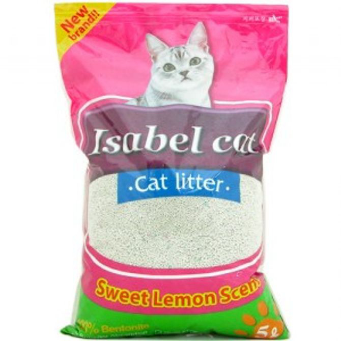고양이 모래 캣리터 화장실 모래 레몬향 5L