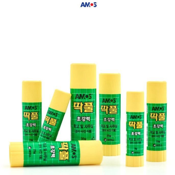 아모스 풀 딱풀 고체풀 종이 학생풀 접착제 35g - 온채널