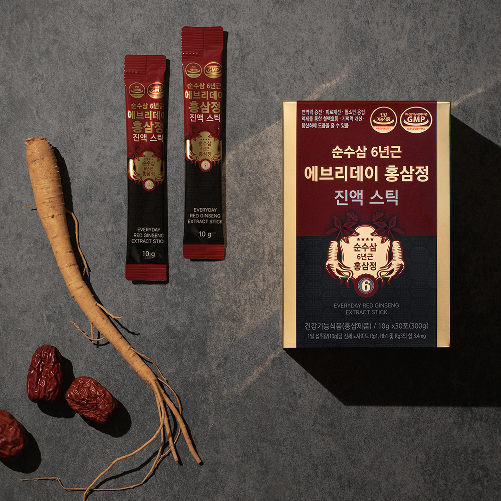 순수삼 6년근 에브리데이 홍삼정 스틱 30포 - 온채널