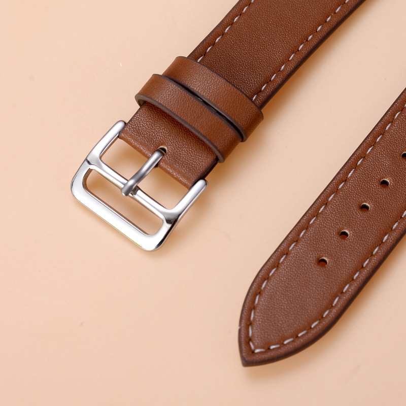 애플워치11 10 호환 스티치 가죽밴드 심플스타일 스트랩 시계줄 42mm 46mm 이미지 4