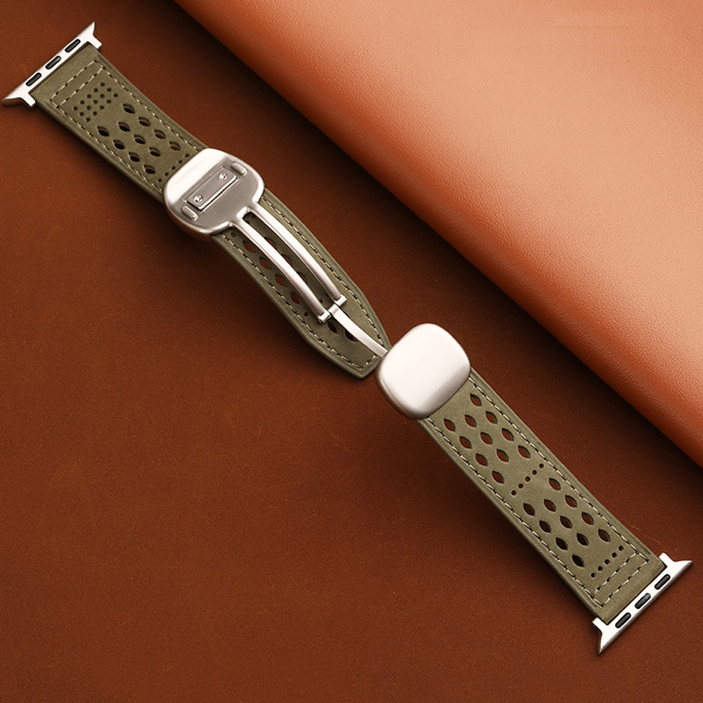 애플워치6 5 4 호환 마그네틱 버클형 가죽밴드 스트랩 시계줄 40mm 44mm 이미지 3