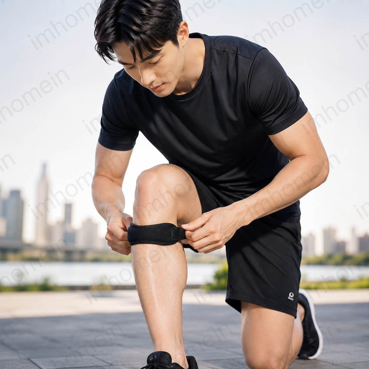 무릎보호대 장경인대보호대 슬개골보호대 한줄 무릎보호대 군인 어르신 무 대표 이미지