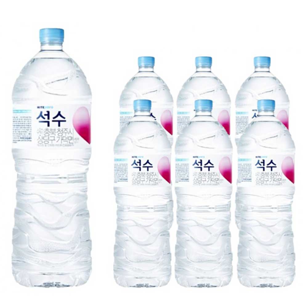 하이트진로 석수 2L 12개 5세트 (60개) 생수2리터 미네랄워터