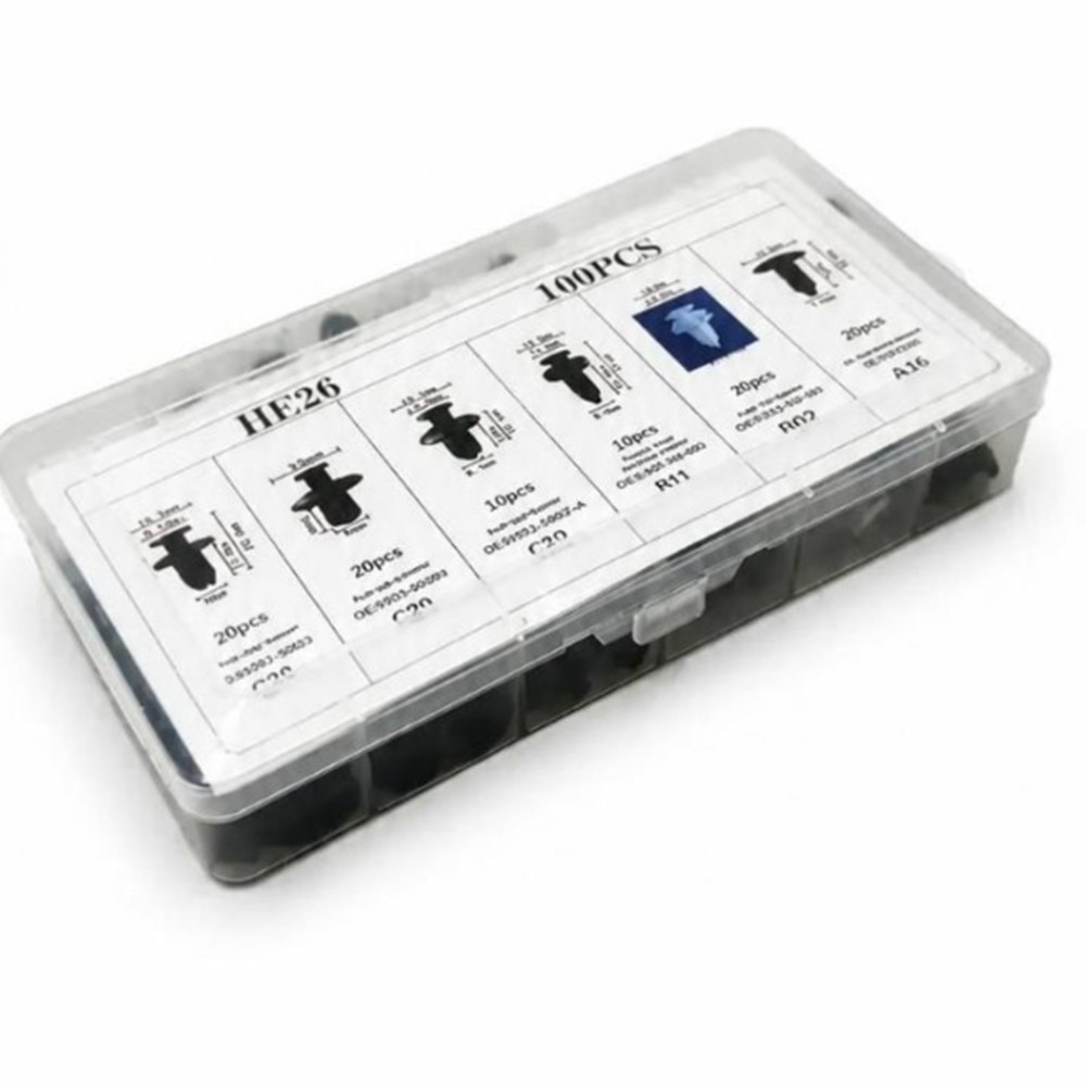 차량용 내장재 도어트림 플라스틱 패스너클립 고정볼트 100p 대표 이미지