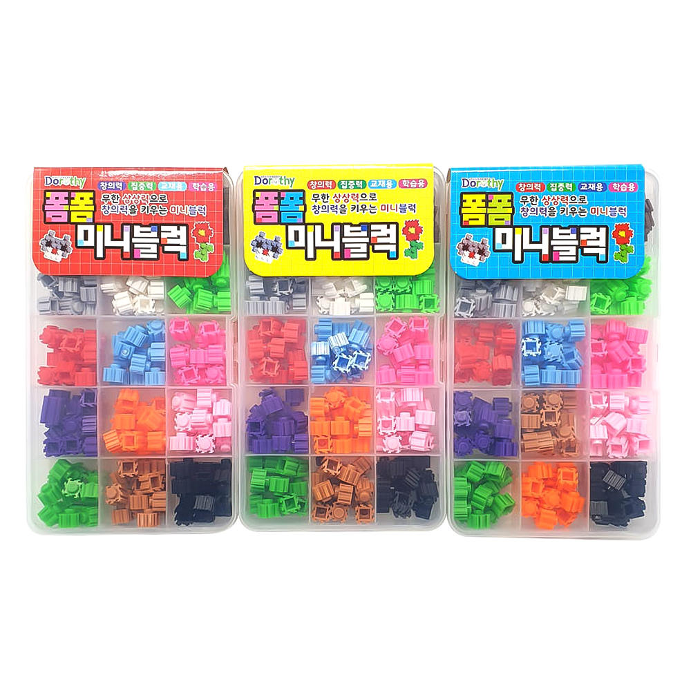 폼폼 미니블럭 (6개) 대표 이미지