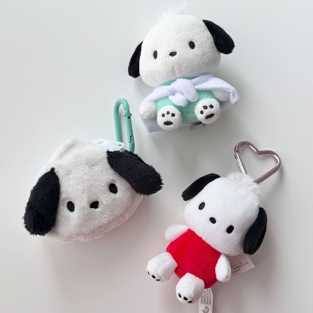 산리오 포근 담요 헬로키티 키티 시나모롤 포차코 마이멜로디 인형 키링 이미지 3