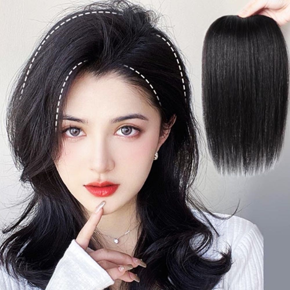 여자 헤어피스 정수리뽕 정수리 옆머리 가발 20cm 옆머리가발 여자정수리가발 수술후가발 대표 이미지