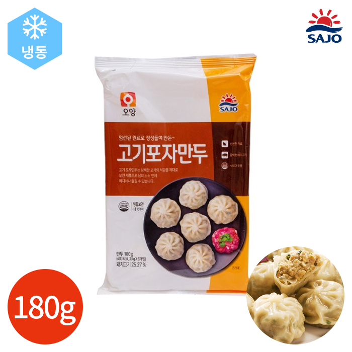 CL 사조오양 고기포자만두 180g x 6봉 대표 이미지
