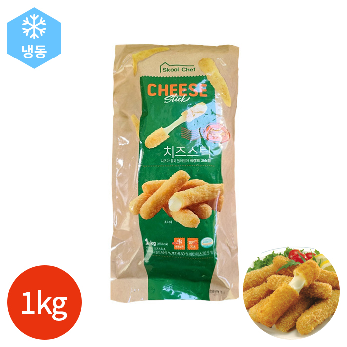 CL 다미원 치즈스틱 A 1kg(40개) x 1봉 대표 이미지