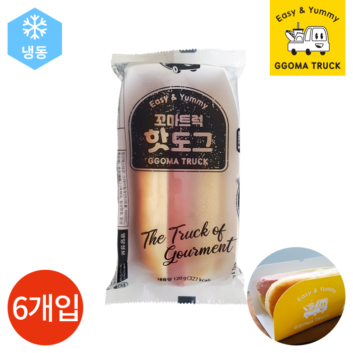 CL 꼬마트럭 핫도그 120g x 6개 대표 이미지