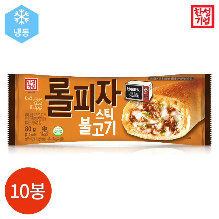 CL 한성기업 롤피자스틱 불고기 80g x 10봉 대표 이미지