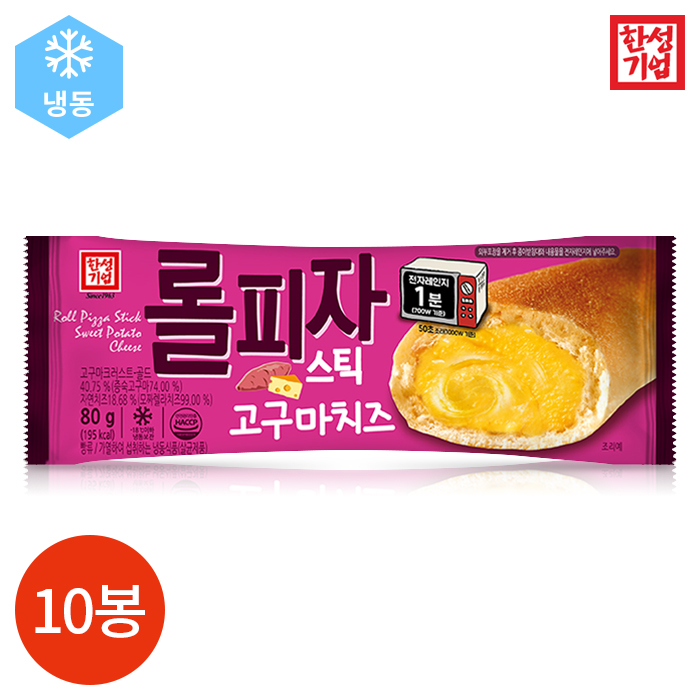 CL 한성기업 롤피자스틱 고구마치즈 80g x 10봉 대표 이미지