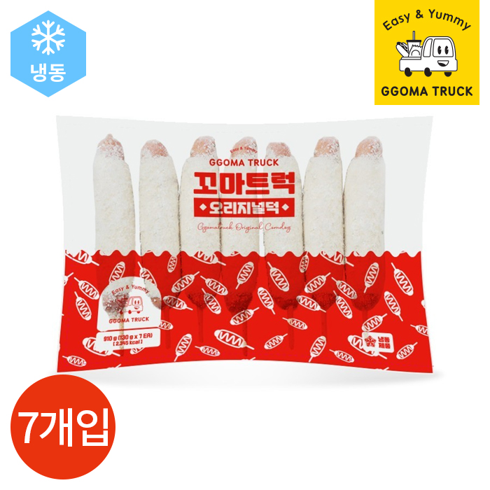 CL 꼬마트럭 오리지널덕 핫도그 130g x 7개입 1봉 대표 이미지