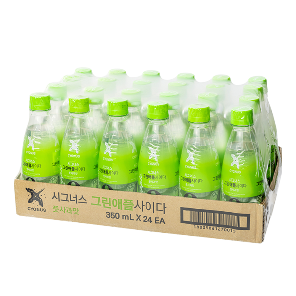 시그너스 그린애플 제로사이다 350ml 24입 이미지 2
