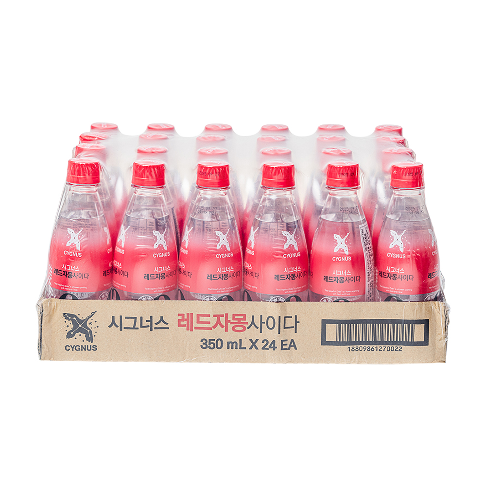 시그너스 레드자몽 제로사이다 350ml 24입 이미지 2