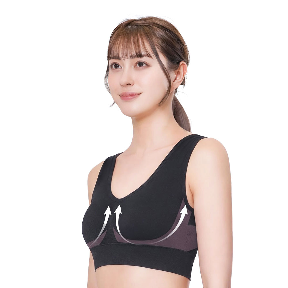 3가지 체형맞춤 노와이어 편안한 보정 브라(웨이브) 이미지 1