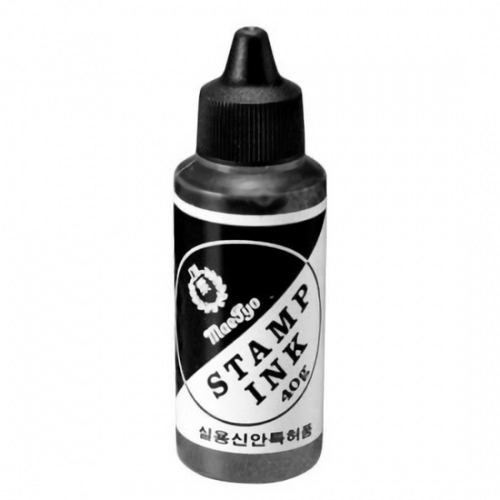 매표 스탬프잉크 흑색 도장잉크 40g 타(12개입) 대표 이미지