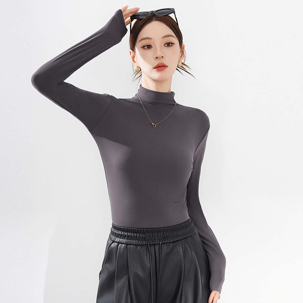 레일리 하프넥 쫀쫀 티셔츠 대표 이미지