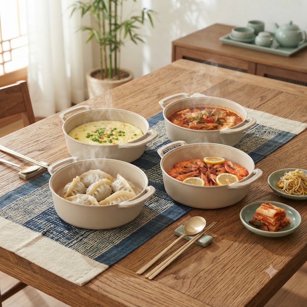 티본 쿡앤밥찜기2p세트 (중형찜기+스팀찜기1단) 전자레인지찜기 이미지 3