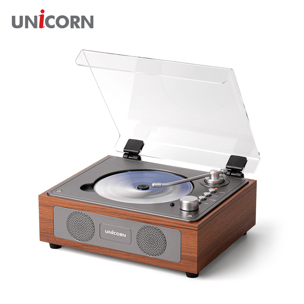 유니콘 엔틱 레트로 블루투스 휴대용 무선CD플레이어 전용리모컨 MF-500CD 이미지 2