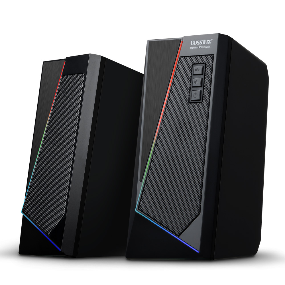 BOSSWIZ RGB 터치 LED 2채널 USB 스피커 OCS S20 이미지 4